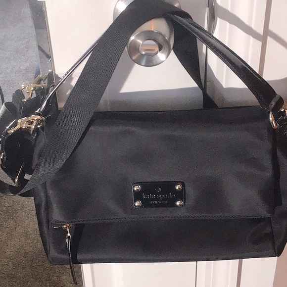Kate Spade Black Nylon Purse & Crossbody - Picture 1 of 7
